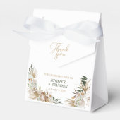 Groene en gouden Bohemische Boho Wedding Favor Bag Bedankdoosjes (Voorkant Zijde)