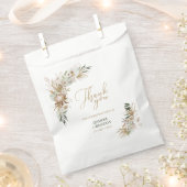 Groene en gouden Bohemische Boho Wedding Favor Bag Bedankzakje (Geknipt)