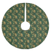 Groene en gouden boomrok kerstboom rok (Voorkant)