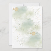 Groene en Gouden Botanicals Gouden Sparkles Bruilo Kaart (Achterkant)