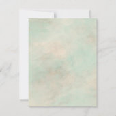 Groene en Gouden Cirkel Lijst Bruiloft RSVP (Achterkant)