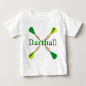 Groene en gouden Dartbal Darts (Voorkant)