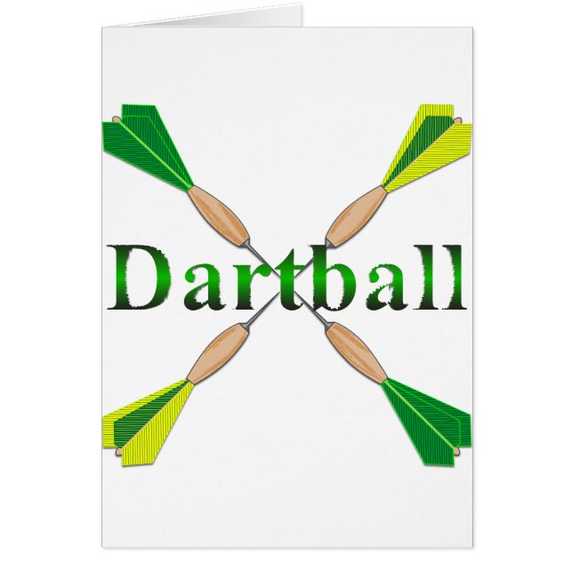 Groene en gouden Dartbal Darts (Voorkant)