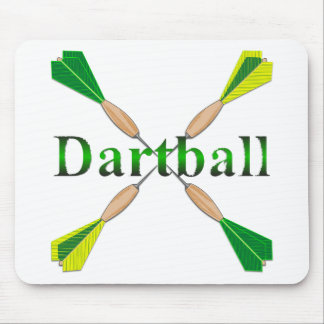 Groene en gouden Dartbal Darts Muismat