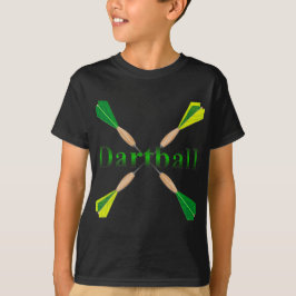 Groene en gouden Dartbal Darts T-shirt