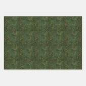 Groene en gouden eucalyptus inpakpapier vel (Voorkant 3)