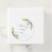 Groene en gouden eucalyptus waterverf dank u bedankjes labels (In situ)