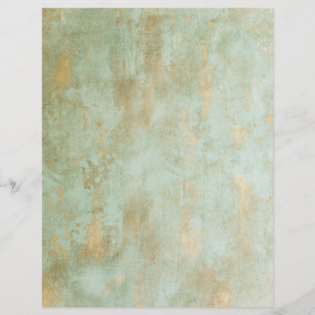 Groene en Gouden Grunge (Voorkant)