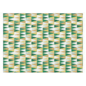 Groene en Gouden Kerstbomen Tafelkleed (Voorkant (Horizontaal))