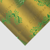 Groene en Gouden Kerstmismagie Tissuepapier (Detail)
