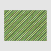 Groene en gouden kerststrepen tissuepapier (Voorkant)