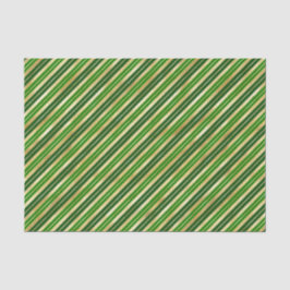 Groene en gouden kerststrepen tissuepapier