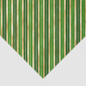 Groene en gouden kerststrepen tissuepapier (Detail)