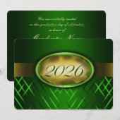 Groene en Gouden Klas van 2026 Kaart (Voorkant / Achterkant)