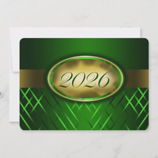 Groene en Gouden Klas van 2026 Kaart (Voorkant)