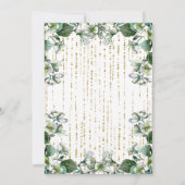 Groene en Gouden Luxe Kaart (Achterkant)