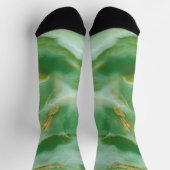 Groene en gouden marmer sokken (Top)