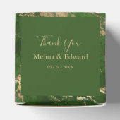 Groene en gouden marmer voor de pleisterbox bedankdoosjes (Bovenkant)