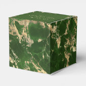 Groene en gouden marmer voor de pleisterbox bedankdoosjes (Achterkant)