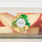 Groene en gouden marmeren wervelingen labels (Aangebracht)