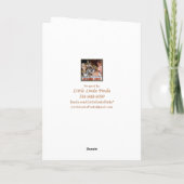 Groene en gouden middelbare school Afstuderen Kaar Kaart (Achterkant)