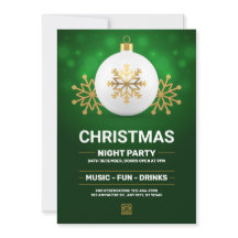 Groene en gouden moderne kerstfeest, Kerstmis 