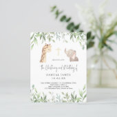 Groene en gouden Oerwoud Christening en 1e verjaar (Staand voorkant)