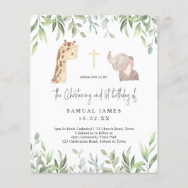 Groene en gouden Oerwoud Christening en 1e verjaar