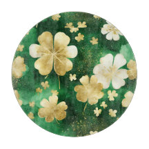 Groene en gouden St. Patrick's Day klaver
