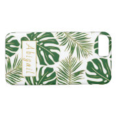 Groene en gouden tropische bladeren modern Case-Mate iPhone case (Achterkant (Horizontaal))