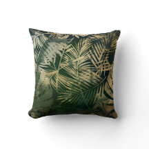 Groene en gouden tropische palmbladeren