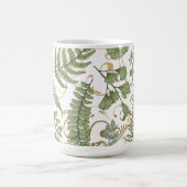 Groene en gouden varen patroon koffiemok (Center)