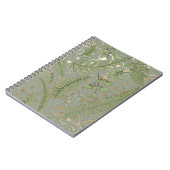Groene en gouden varen patroon notitieboek (Linkerzijde)