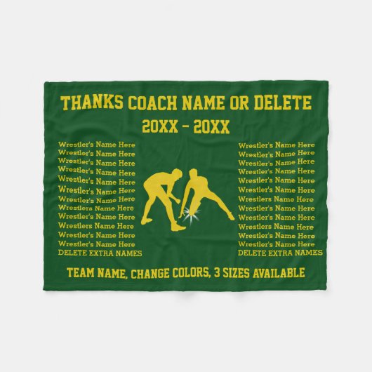 Groene en goudkleurige Coach-waardekortingen Fleece Deken (Voorkant (Horizontaal))