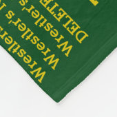 Groene en goudkleurige Coach-waardekortingen Fleece Deken (Hoek)