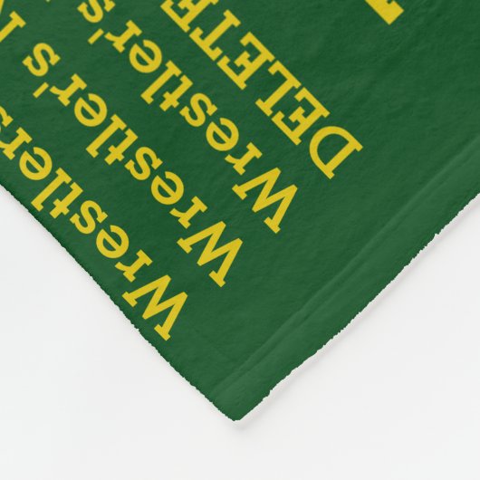 Groene en goudkleurige Coach-waardekortingen Fleece Deken