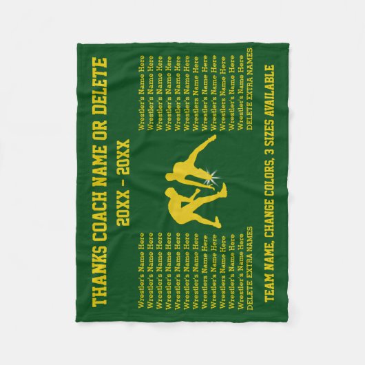 Groene en goudkleurige Coach-waardekortingen Fleece Deken (Voorkant)