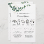 Groene en goudlegant Weddenschap rondweg Briefpapier (Voorkant / Achterkant)