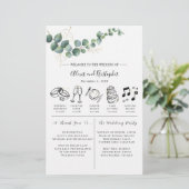 Groene en goudlegant Weddenschap rondweg Briefpapier (Staand voorkant)