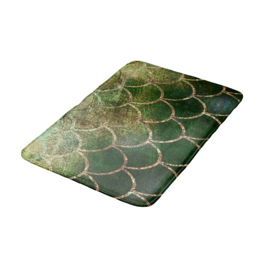 Groene en goudmakreelvis badmat (Gekanteld)