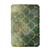 Groene en goudmakreelvis badmat (Voorkant Verticaal)