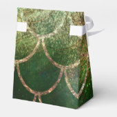 Groene en goudmakreelvis bedankdoosjes (Achterkant)