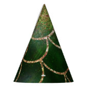 Groene en goudmakreelvis feesthoedjes (Links)