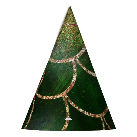 Groene en goudmakreelvis feesthoedjes (Links)