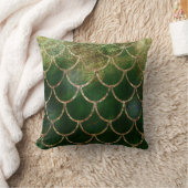 Groene en goudmakreelvis kussen (Deken)