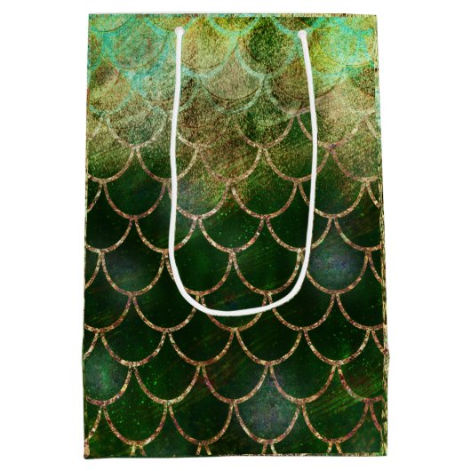 Groene en goudmakreelvis medium cadeauzakje (Achterkant)