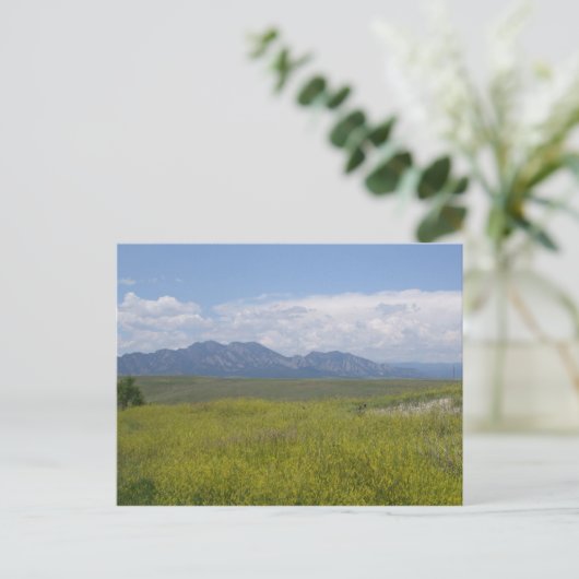 Groene en goudvelden briefkaart (Staand voorkant)