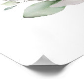 Groene en goudvulling, welkomstbaptisme poster (Hoek)