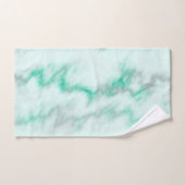 Groene en grijze marmer bad handdoek (Handdoek)