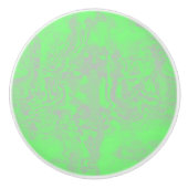 groene en grijze marmer keramische knop (Voorkant)